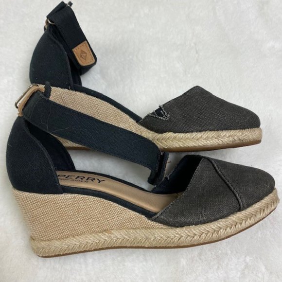 Sperry Top Sider Valencia Espadrille Wedges, size 5‎ - Picture 1 of 7